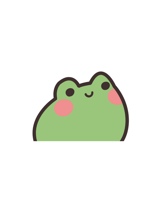 Frog Peeker Sticker